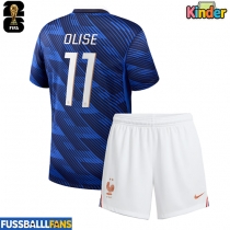 Frankreich Michael Olise #11 Heimtrikotsatz Kinder WM 2026 Kurzarm (+ Kurze Hosen)